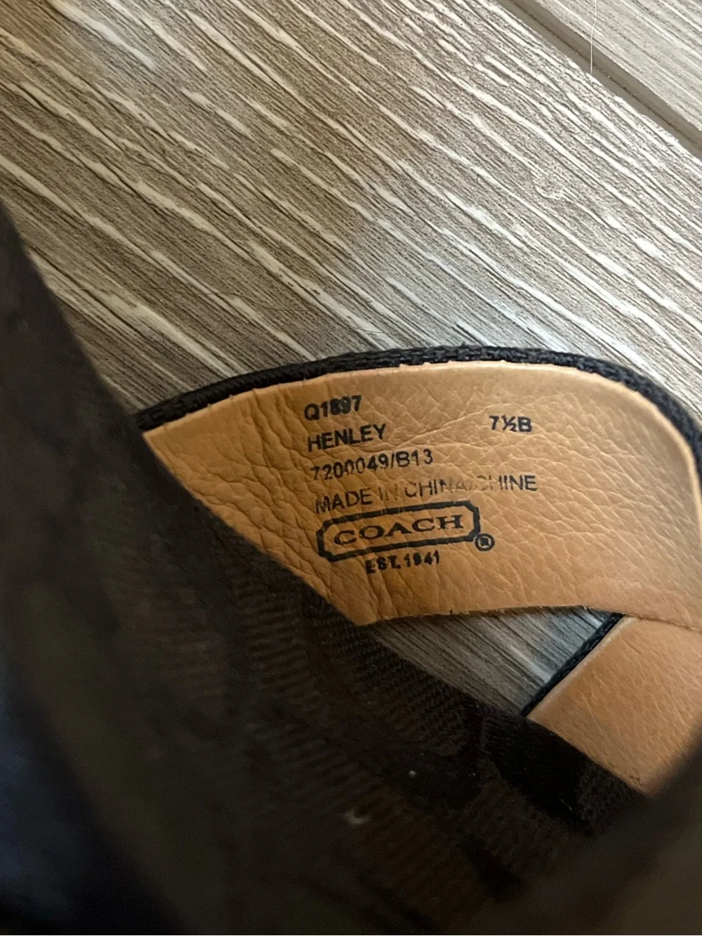 Coach signature jacquard espadrille wedge sandals Henley Size 7.5 Black